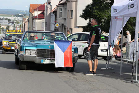 Mlada Boleslav, Czech Republic - Sep 19, 2020 : Oldtimer Bohemia Rally 2020のeditorial素材