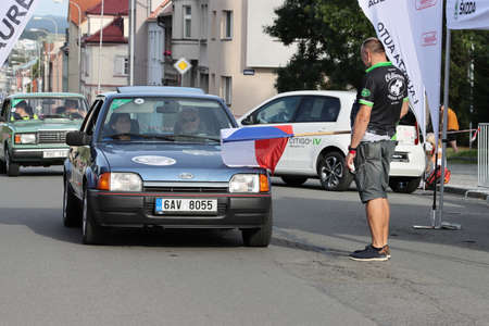 Mlada Boleslav, Czech Republic - Sep 19, 2020 : Oldtimer Bohemia Rally 2020のeditorial素材