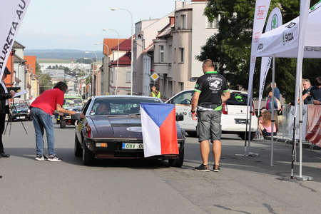 Mlada Boleslav, Czech Republic - Sep 19, 2020 : Oldtimer Bohemia Rally 2020のeditorial素材