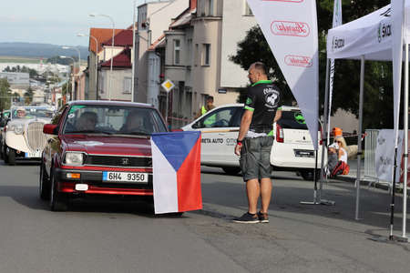 Mlada Boleslav, Czech Republic - Sep 19, 2020 : Oldtimer Bohemia Rally 2020のeditorial素材