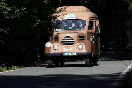 Mlada Boleslav, Czech Republic - Sep 19, 2020 : Oldtimer Bohemia Rally 2020のeditorial素材