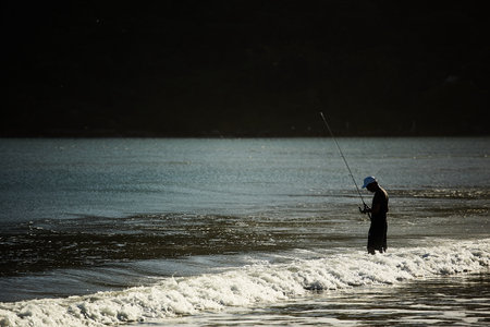 dusk by beach; central america sunset; paradise; sundown; coast; tropical; breathtaking nature; colorful sunset; amazing colors; red sunset; colorful sky at dusk; breathtaking suの写真素材