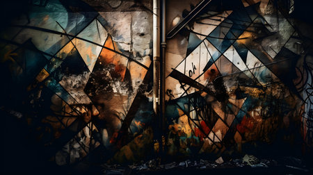 Grungy art background. Grunge textures and backgrounds.の素材