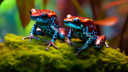 Red spotted poison dart frog (Dendrobates tinctorius)の素材