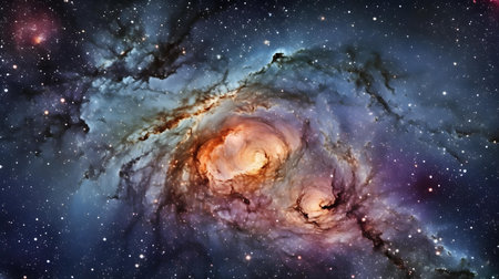 Planets, stars and galaxies in outer space showing the beauty of space exploration.の素材