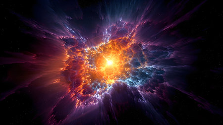 3d illustration of abstract fractal composition,digital art works.の素材