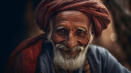 Sadhu in Pushkar, Rajasthan, Indiaの素材