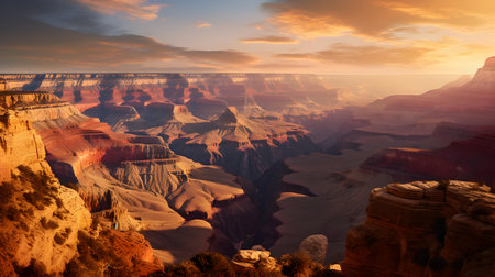 Sunset over Grand Canyon National Park, Arizona, United States.の素材