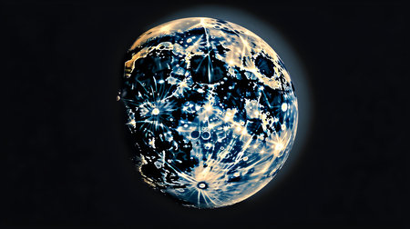 3d rendering of the planet Earth in outer space. Global network connection.の素材
