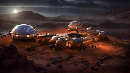 Alien Planet - 3D Rendered Computer Artwork. science fictionの素材