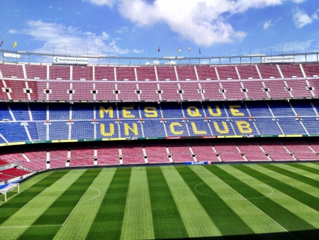 The soccer field freshly mowed の素材