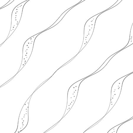 Monochrome abstract background. Black and white pattern. Seamless texture.の写真素材