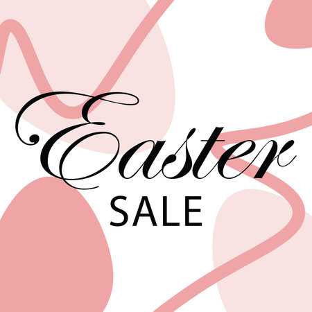 Easter sale banner. Vector illustrationのイラスト素材