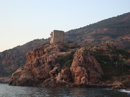 outpost on the rockの写真素材