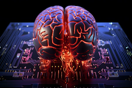 Computing Power: The Human Brain as a Computer ai generated artの素材