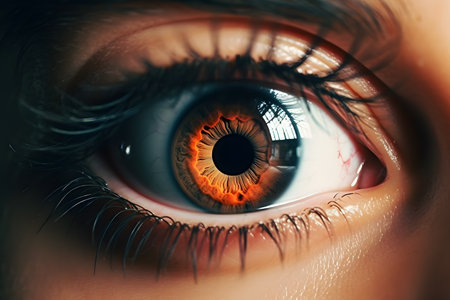 human eye close up ai generated artの素材