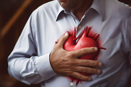 chest pain Cardiovascular diseases ai generated artの素材