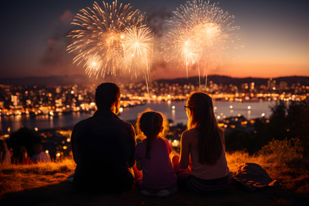 Festive Fireworks Celebration: New Year's Magicの素材