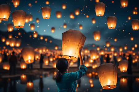 Bright Lights and Big Smiles: Watching Fireworks on NYEの素材