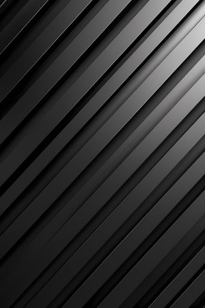 Closeup of a black striped pattern on a grey composite material surfaceの素材