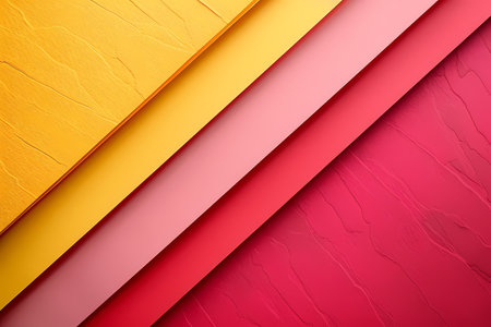 Close up of a colorful wooden surface with tints of magenta, peach, and carmineの素材
