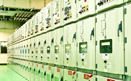 electrical energy  substation in a power plant の写真素材