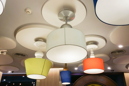 creative design of ceiling lampsの写真素材