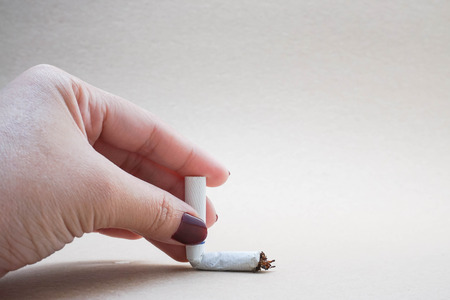 conceptual photo of smoking banの写真素材