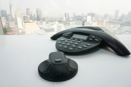 isolated IP conference phone with mobile speaker