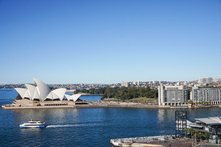 landscape at Opera House with daylight taken in Sydney Australia on 4 July 2016のeditorial素材