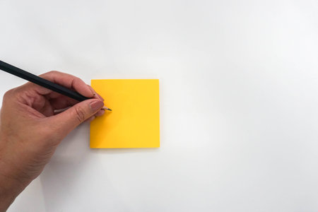 isolated take note yellow mock up postit for reminder