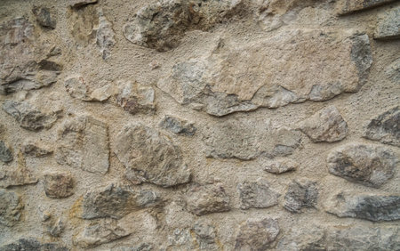 selective focus rough stone wall texture