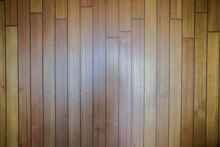 Silhouette wooden door made of dark brown wooden pieceの写真素材