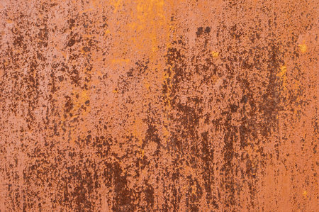 Red Rusty textured metal background. Copy space for designers