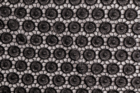 background illustration with a lace pattern. black vintage lace. textile background