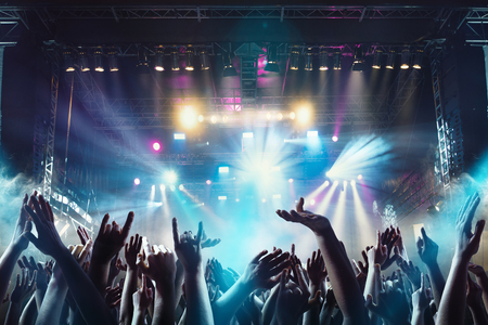 crowd on a concertの写真素材