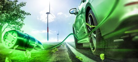 Electric carの写真素材