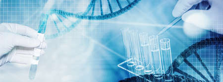 DNA medicine researchの写真素材