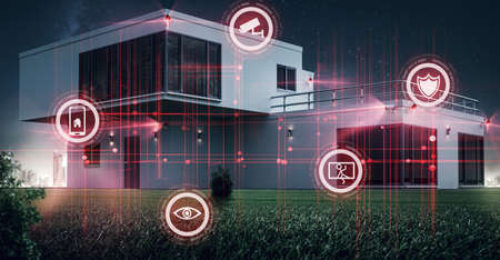 smart home monitoringの写真素材