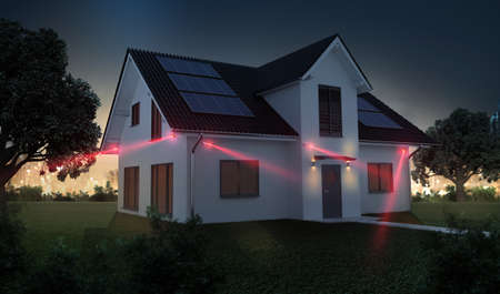 home surveillance - video surveillance securityの写真素材