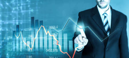 finance stock exchange economy investmentの写真素材