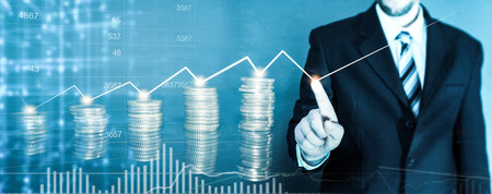 finance stock exchange economy investmentの写真素材