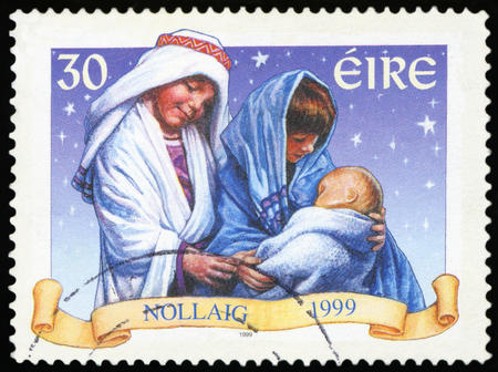 Postage Stamp - Irelandのeditorial素材