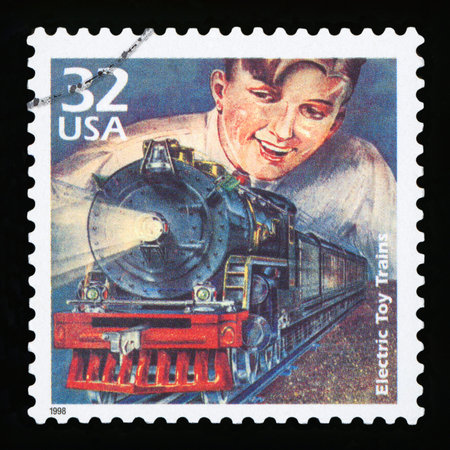 UNITED STATES OF AMERICA - CIRCA 1998: a postage stamp printed in USA showing an image of a boy...