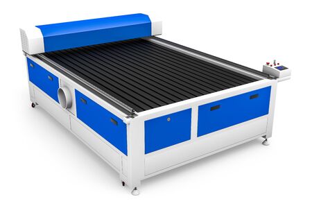 Laser plotter photorealistic 3d visualisation. 3d render.の写真素材