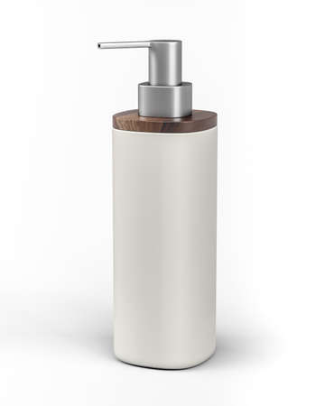 Soap dispenser isolated on white background - 3d renderの写真素材