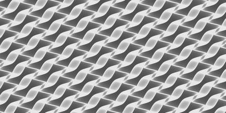 Abstract background - black and white gradient ribbons - 2D illustrationの写真素材