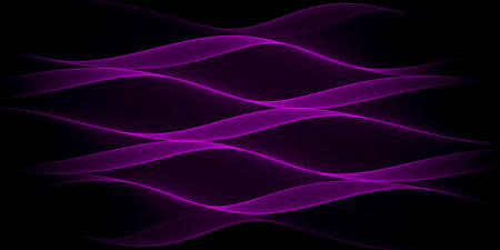Abstract black technology background with shades of purple stripes - 2D illustration