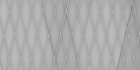 Black and white background - gray crossing stripes on a white background - 2D illustrationの写真素材