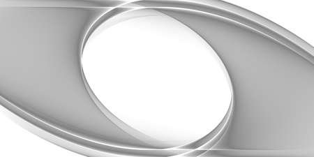 Black and white background - gray twisted stripes on a white background - 2D illustrationの写真素材